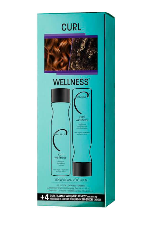 Malibu Curl Wellness Collection šampón 266 ml + kondicionér 266 ml + wellness sáčky 4 kusy