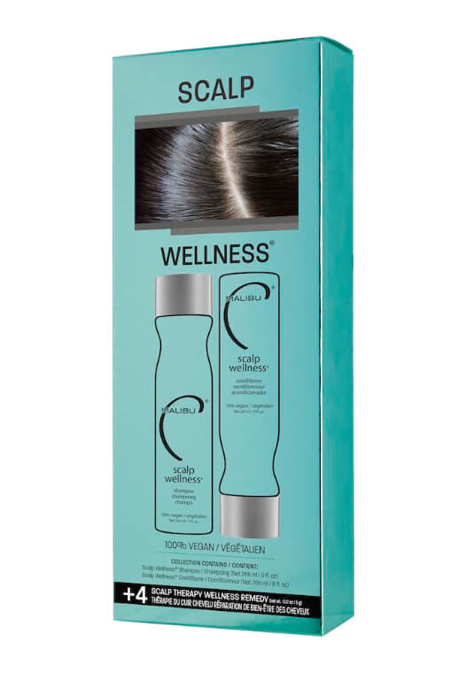 Malibu Scalp Wellness Collection šampón 266 ml + kondicionér 266 ml + wellness sáčky 4 kusy