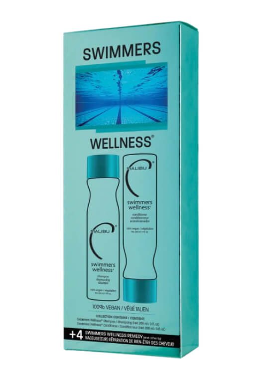 Malibu Swimmers Wellness Collection šampón 266 ml+ kondicionér 266 ml + wellness sáčky 4 kusy